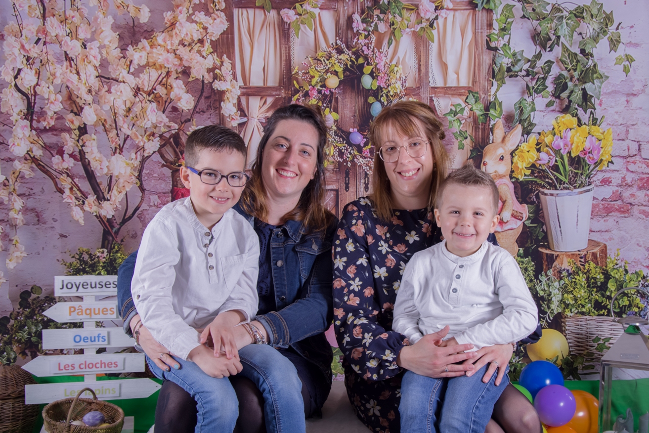 Photo de famille en studio