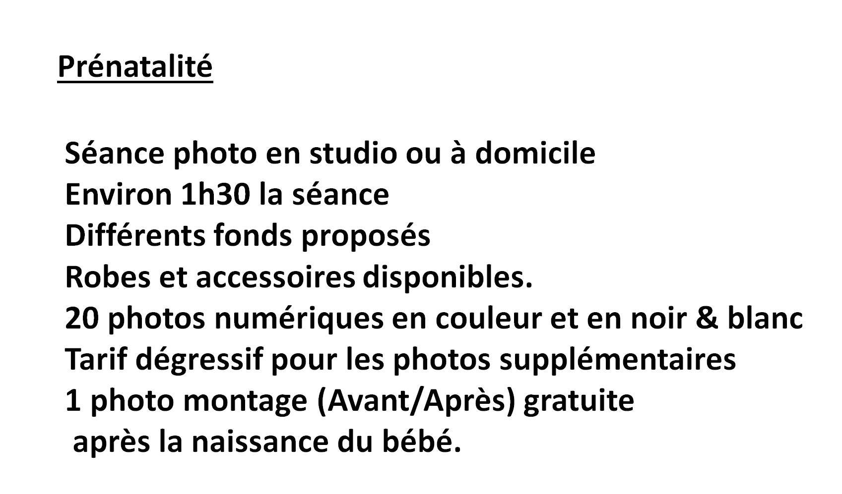 Tarif Prenatalite