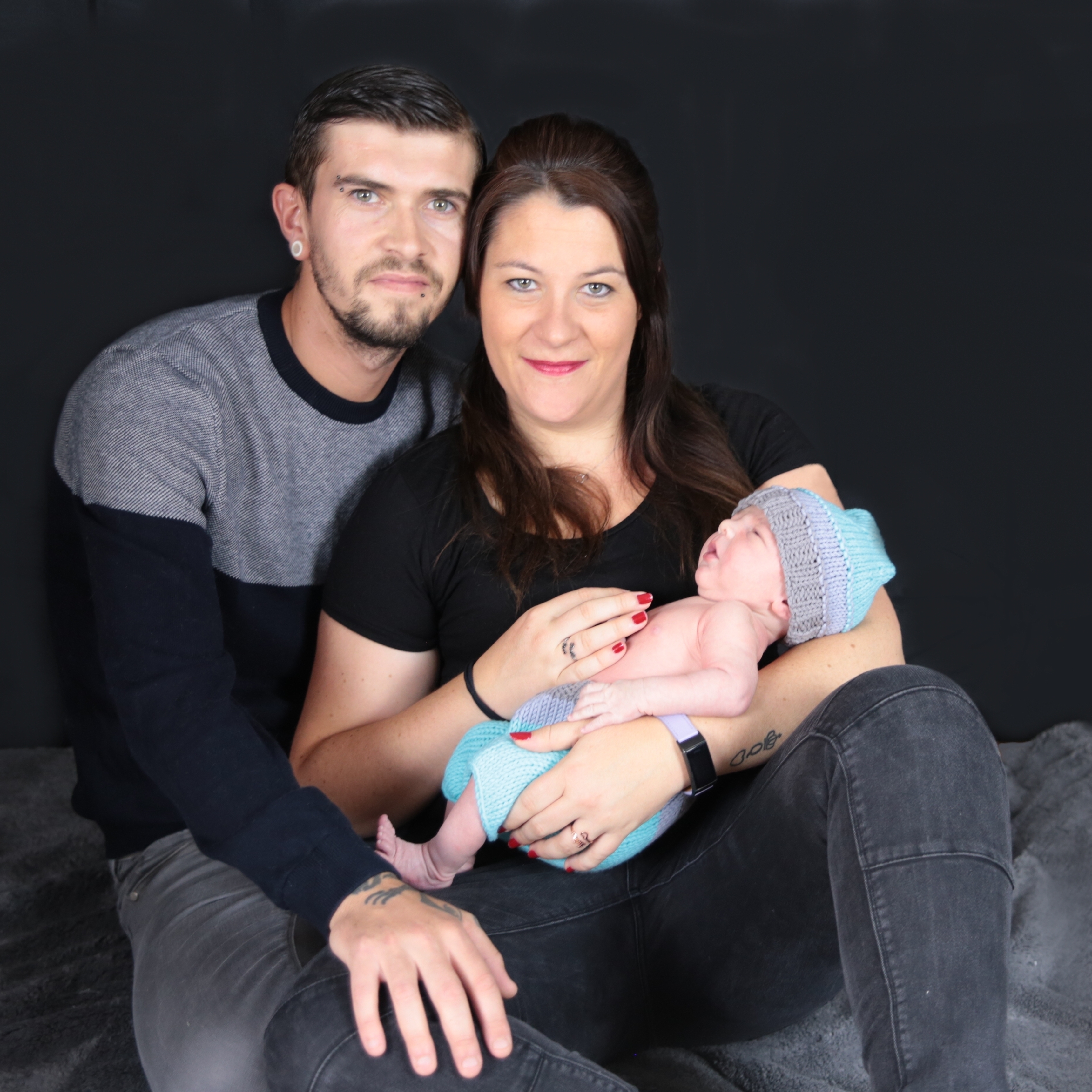 Photo de bébé en studio