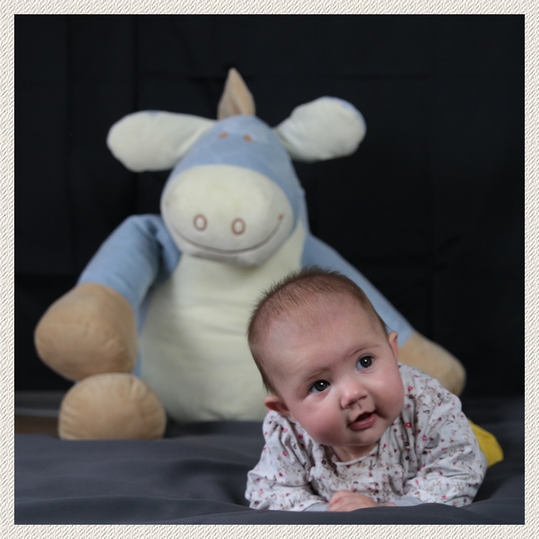 Photo de bébé en studio